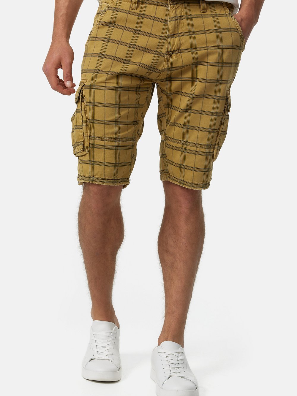 Indicode Shorts Cargo Herren Baumwolle braun, L