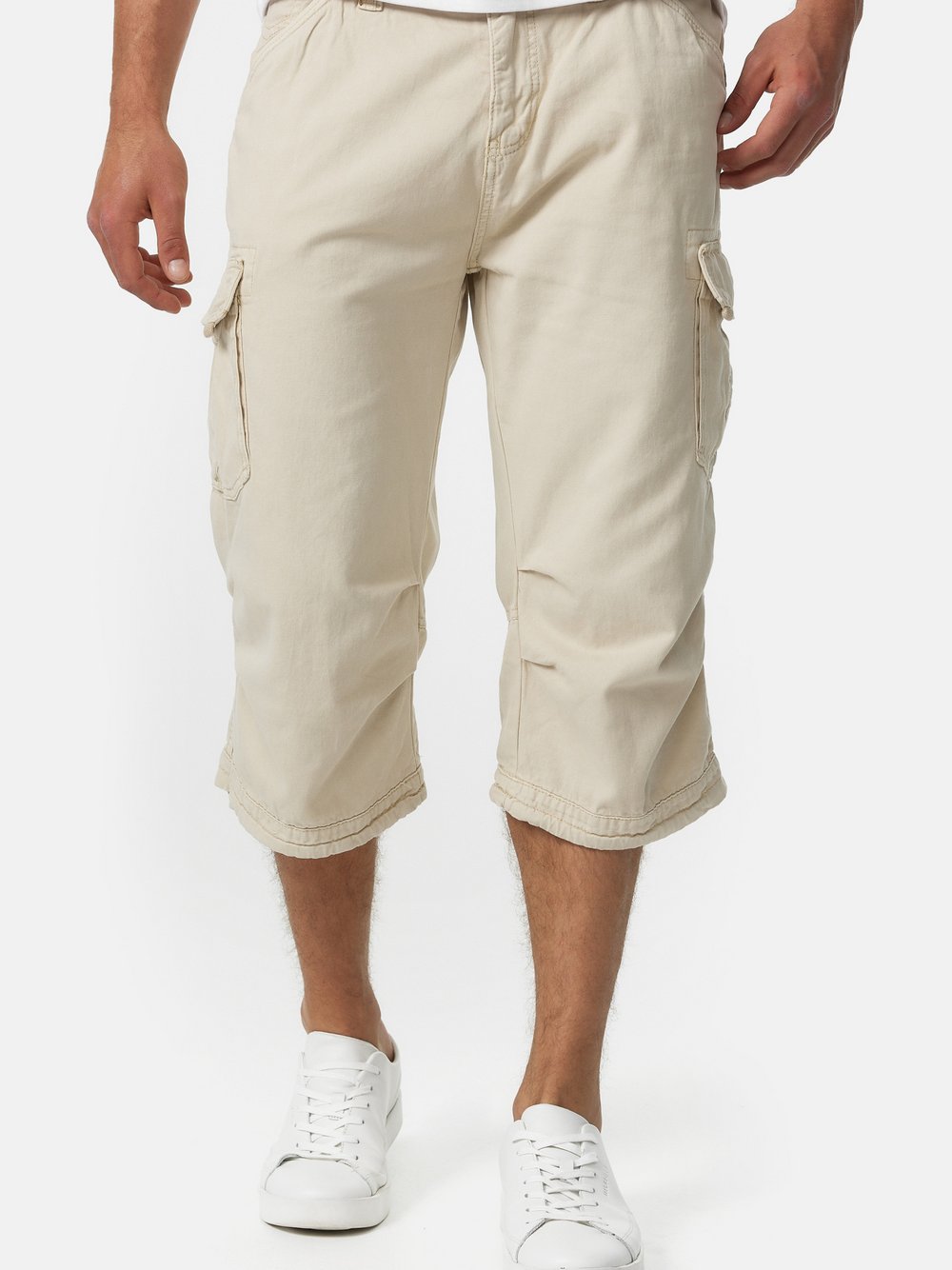 Indicode Shorts Cargo Herren Baumwolle beige, M