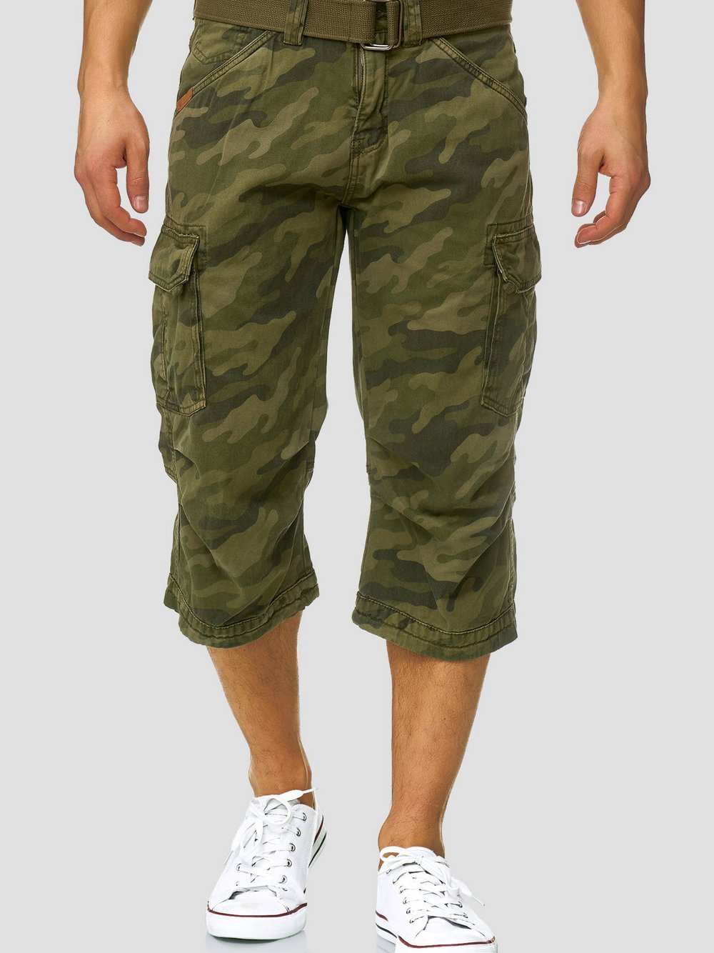 Indicode Shorts Cargo Herren Baumwolle mehrfarbig, XXL