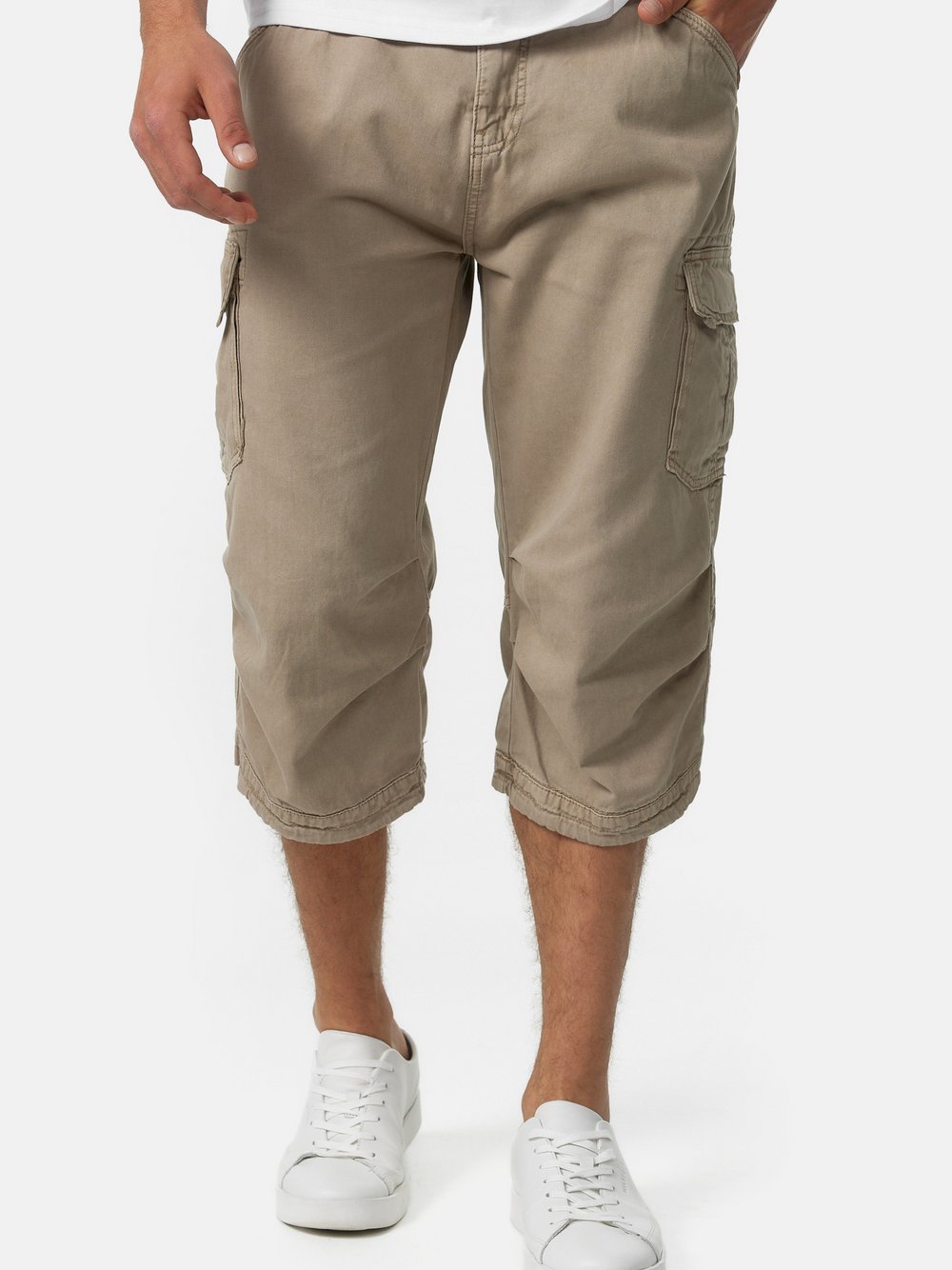 Indicode Shorts Cargo Herren Baumwolle grau, S