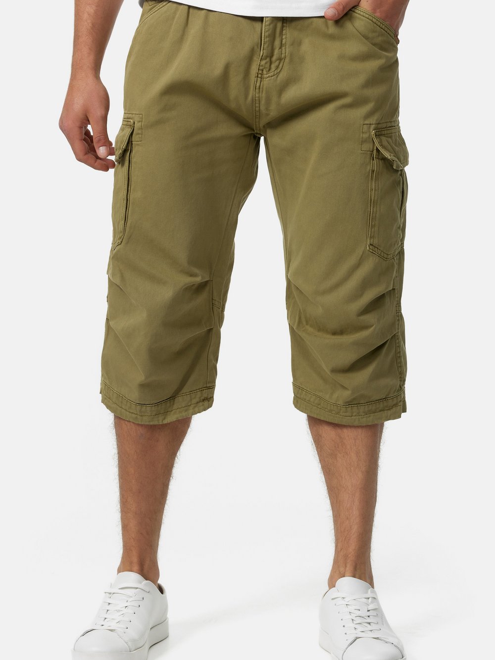 Indicode Shorts Cargo Herren Baumwolle grün, M