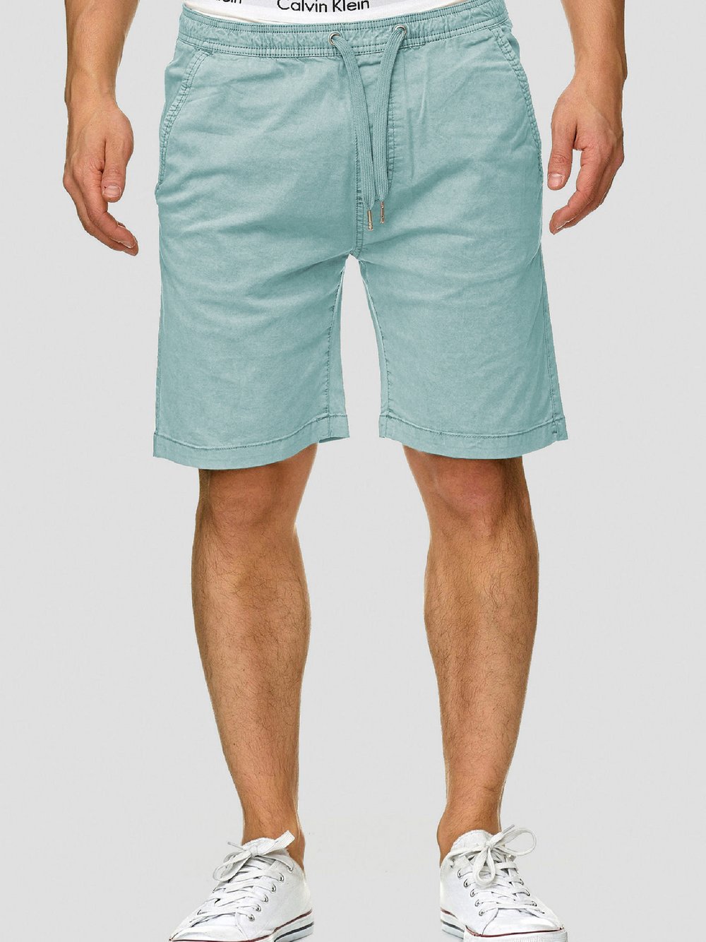 Indicode Shorts Chino Herren Baumwolle blau, L