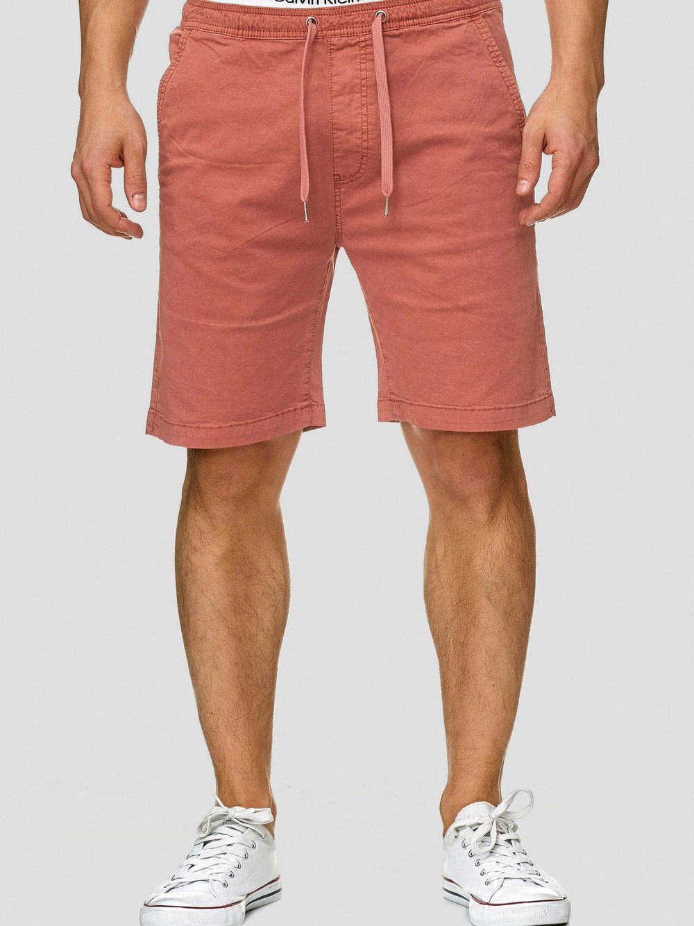 Indicode Shorts Chino Herren Baumwolle orange, XL