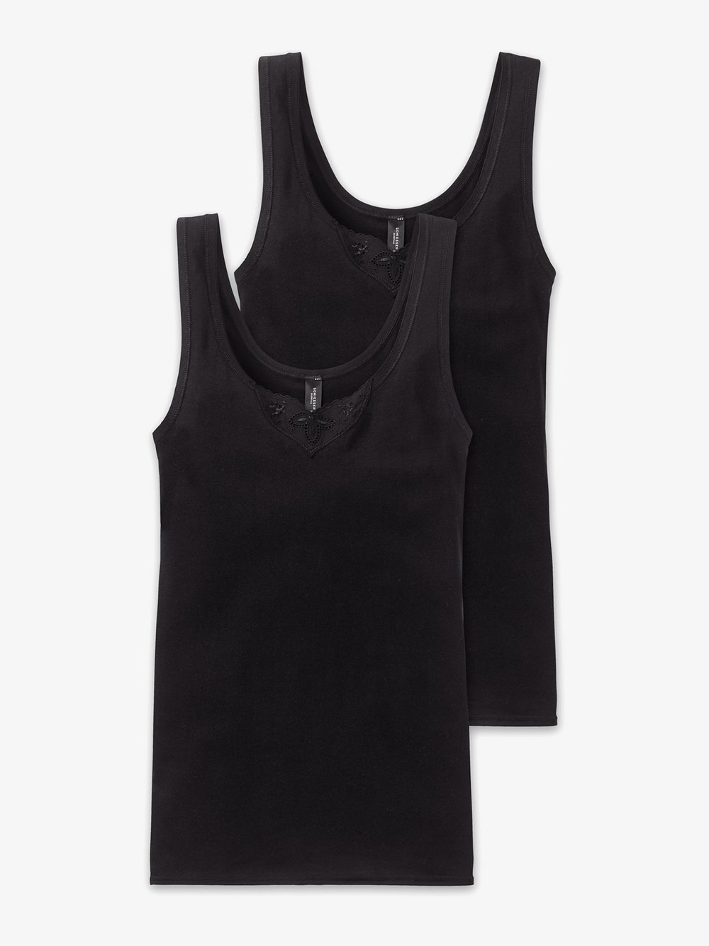 Schiesser Trägertop (Tops)  Damen Jersey schwarz, 40