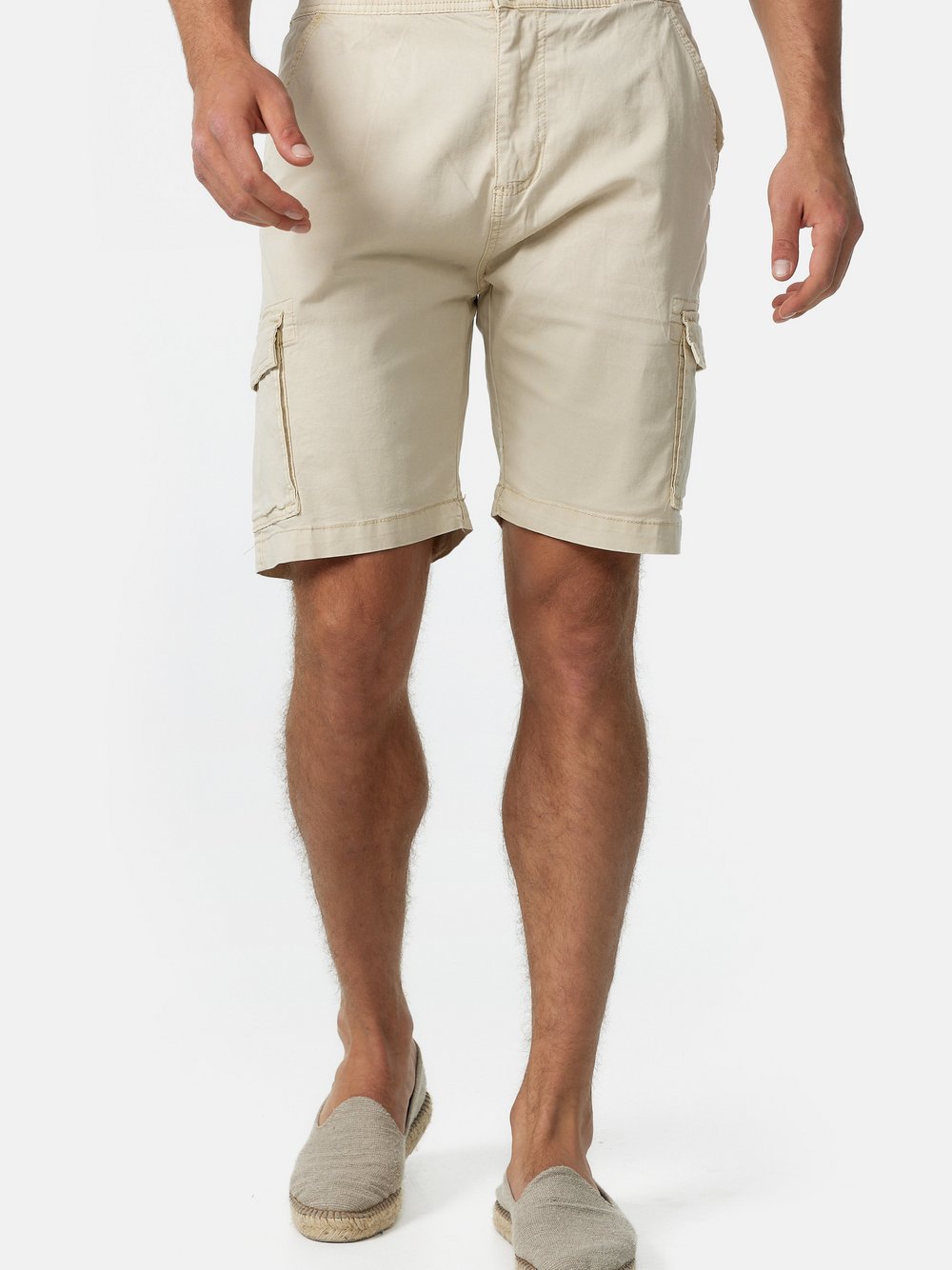 Indicode Shorts Cargo Herren Baumwolle beige, S