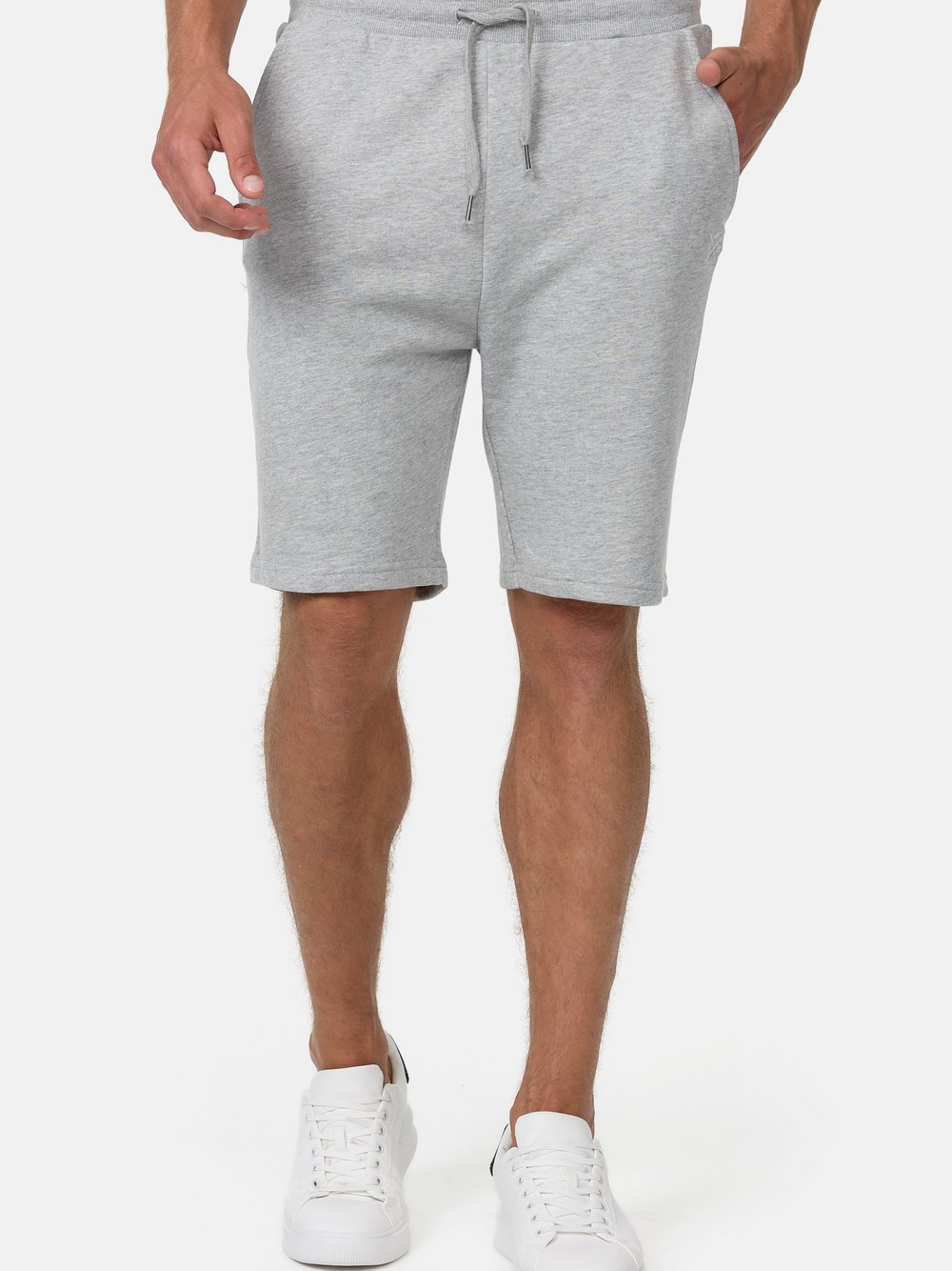 Indicode Shorts Sweat Herren Baumwolle grau, XXXL