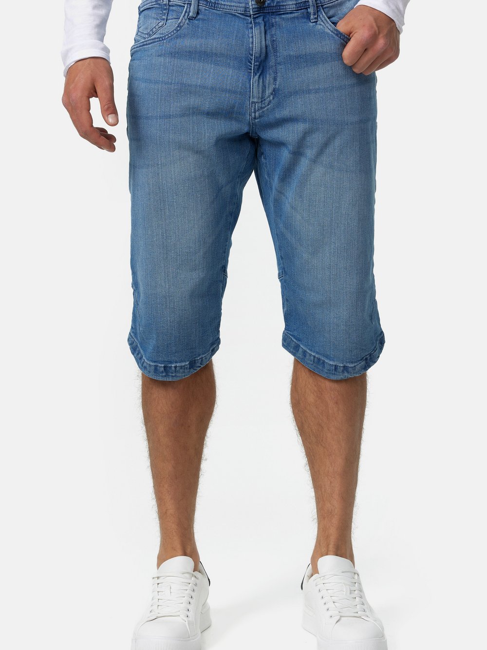 Indicode Shorts Jeans Herren Baumwolle blau, XXXL