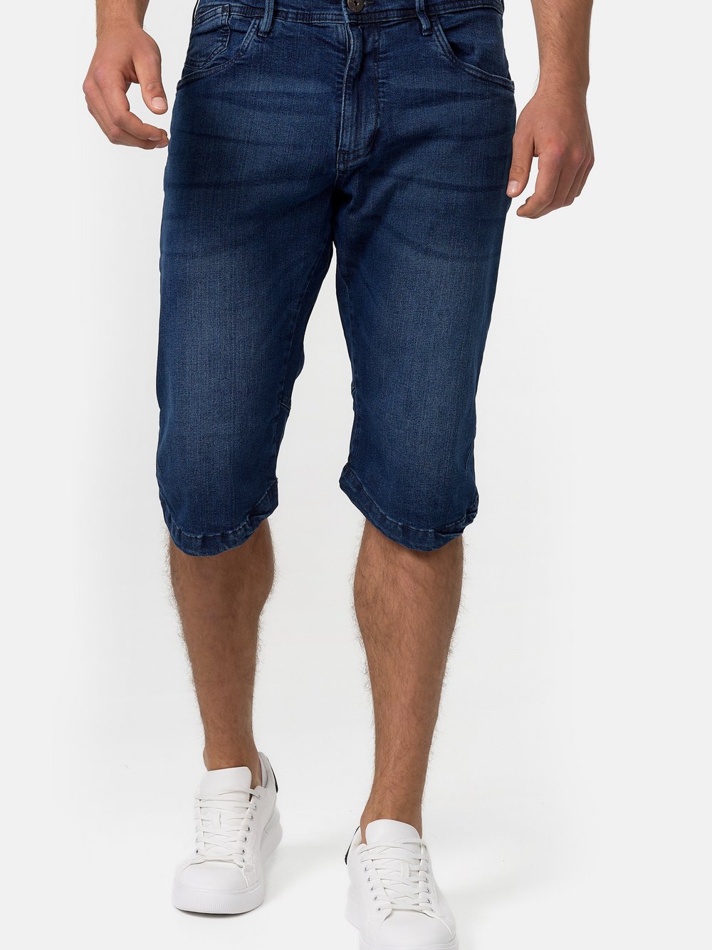 Indicode Shorts Jeans Herren Baumwolle blau, S