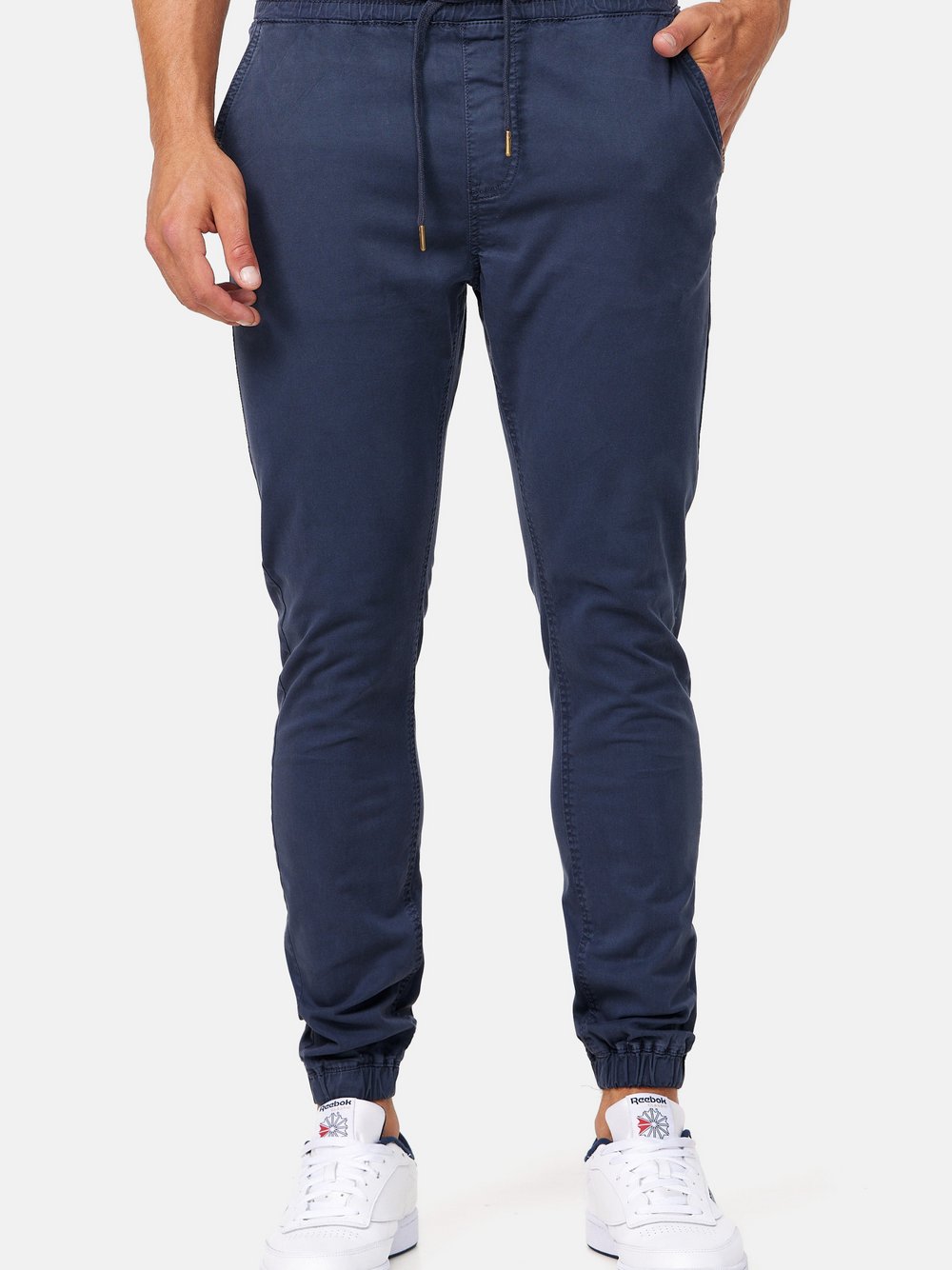 Indicode Hose Herren Baumwolle blau, L