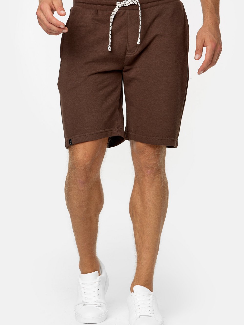 Indicode Shorts Sweat Herren Baumwolle braun, M