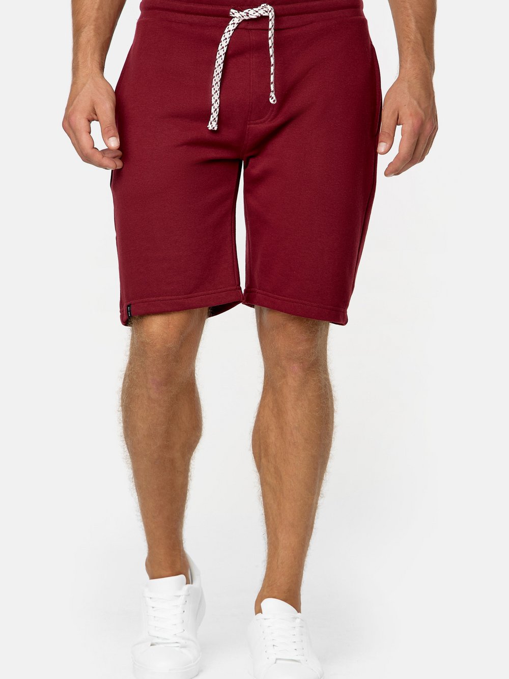 Indicode Shorts Sweat Herren Baumwolle rot, L