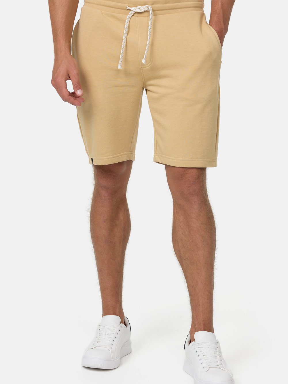 Indicode Shorts Sweat Herren Baumwolle beige, M