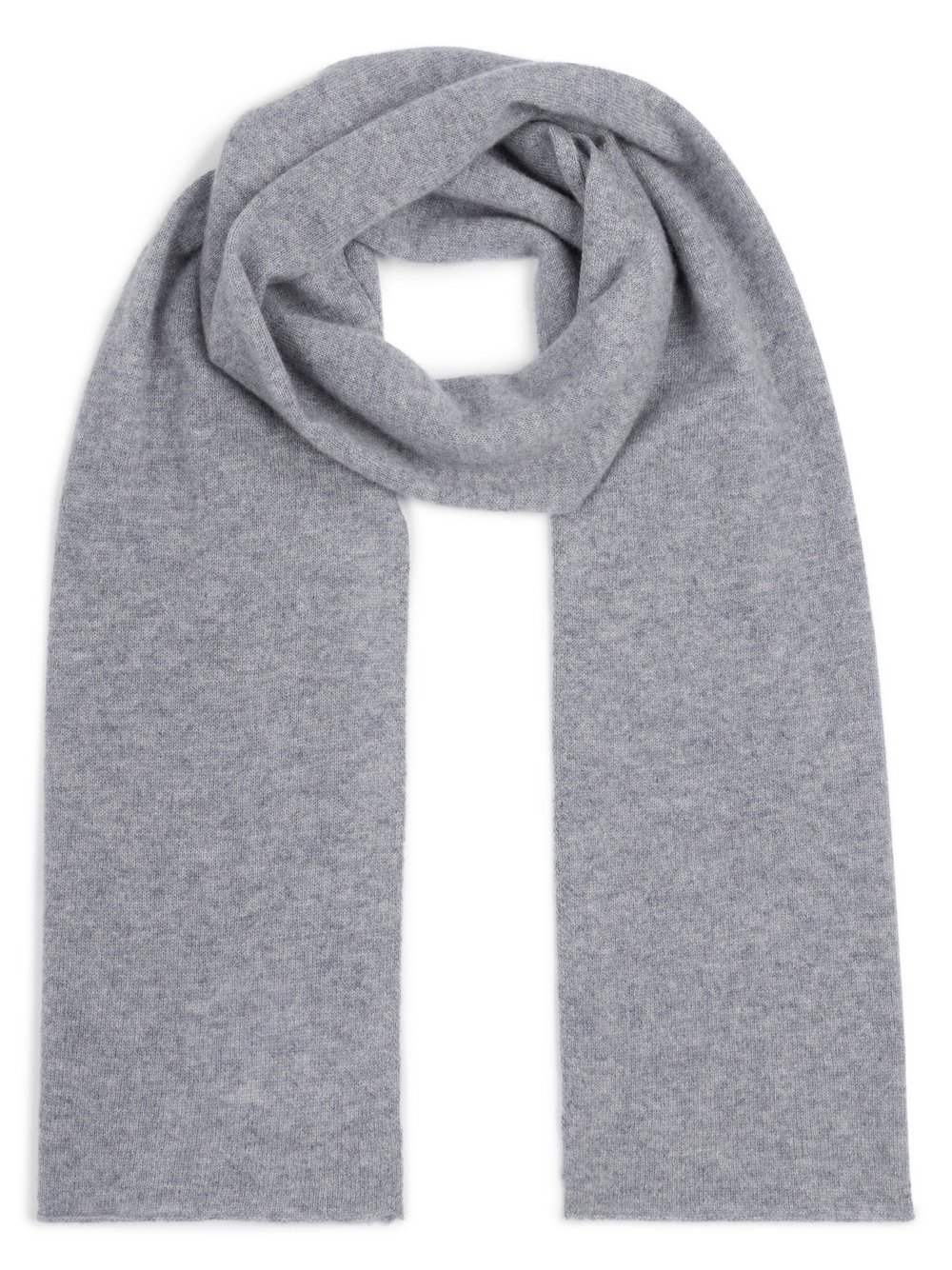 Marie Lund Pure Cashmere Schal Damen grau meliert, ONE SIZE