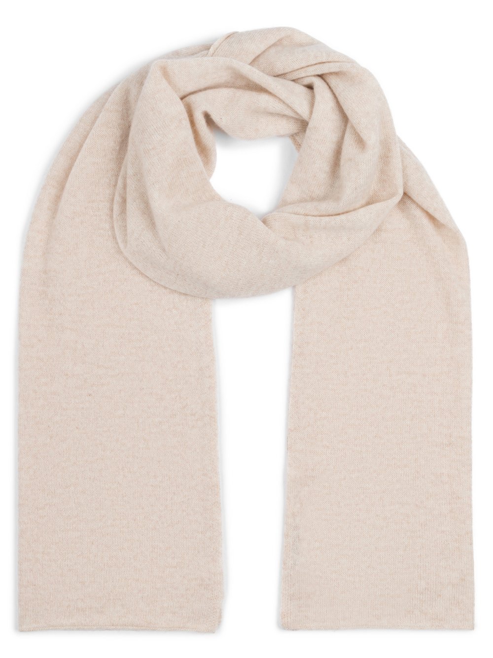 Marie Lund Pure Cashmere Schal Damen beige meliert, ONE SIZE