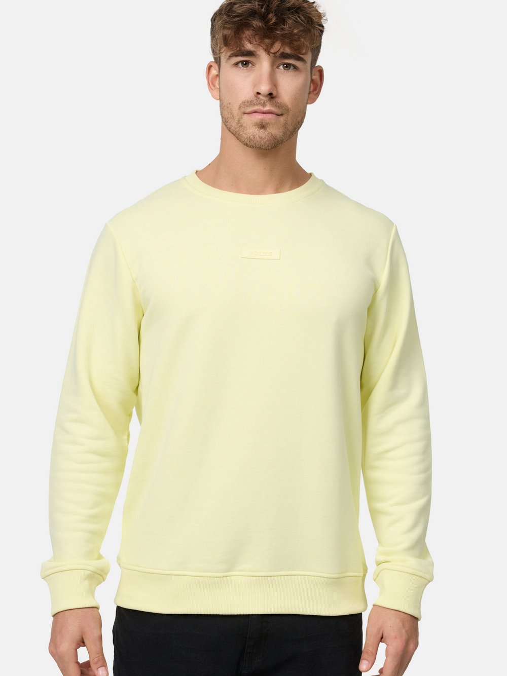 Indicode Sweatshirt Herren Baumwolle gelb, XXXL