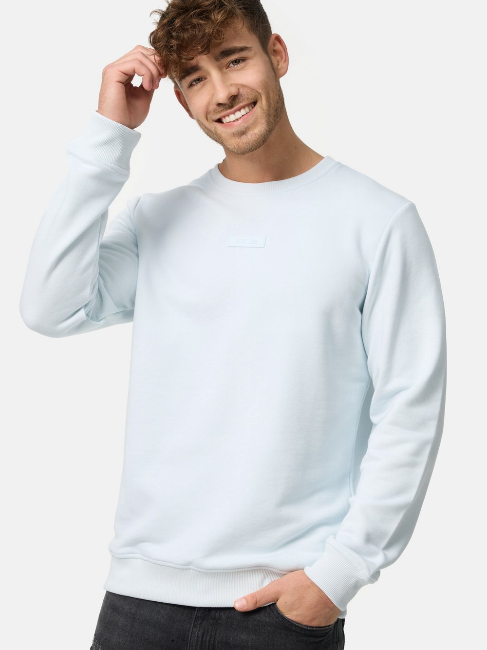 Indicode Sweatshirt Herren Baumwolle weiß, XXXL