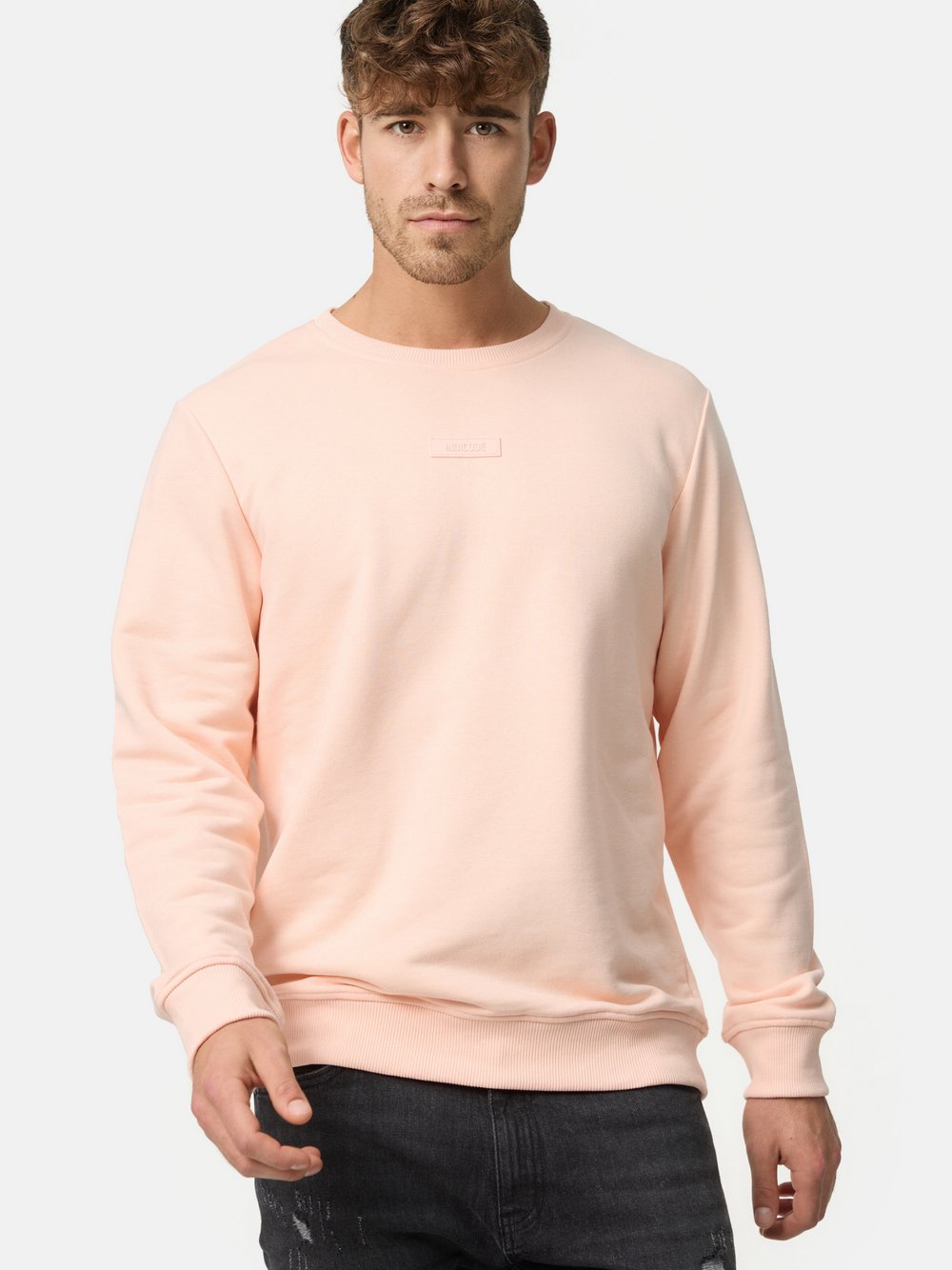 Indicode Sweatshirt Herren Baumwolle rosa, XXL