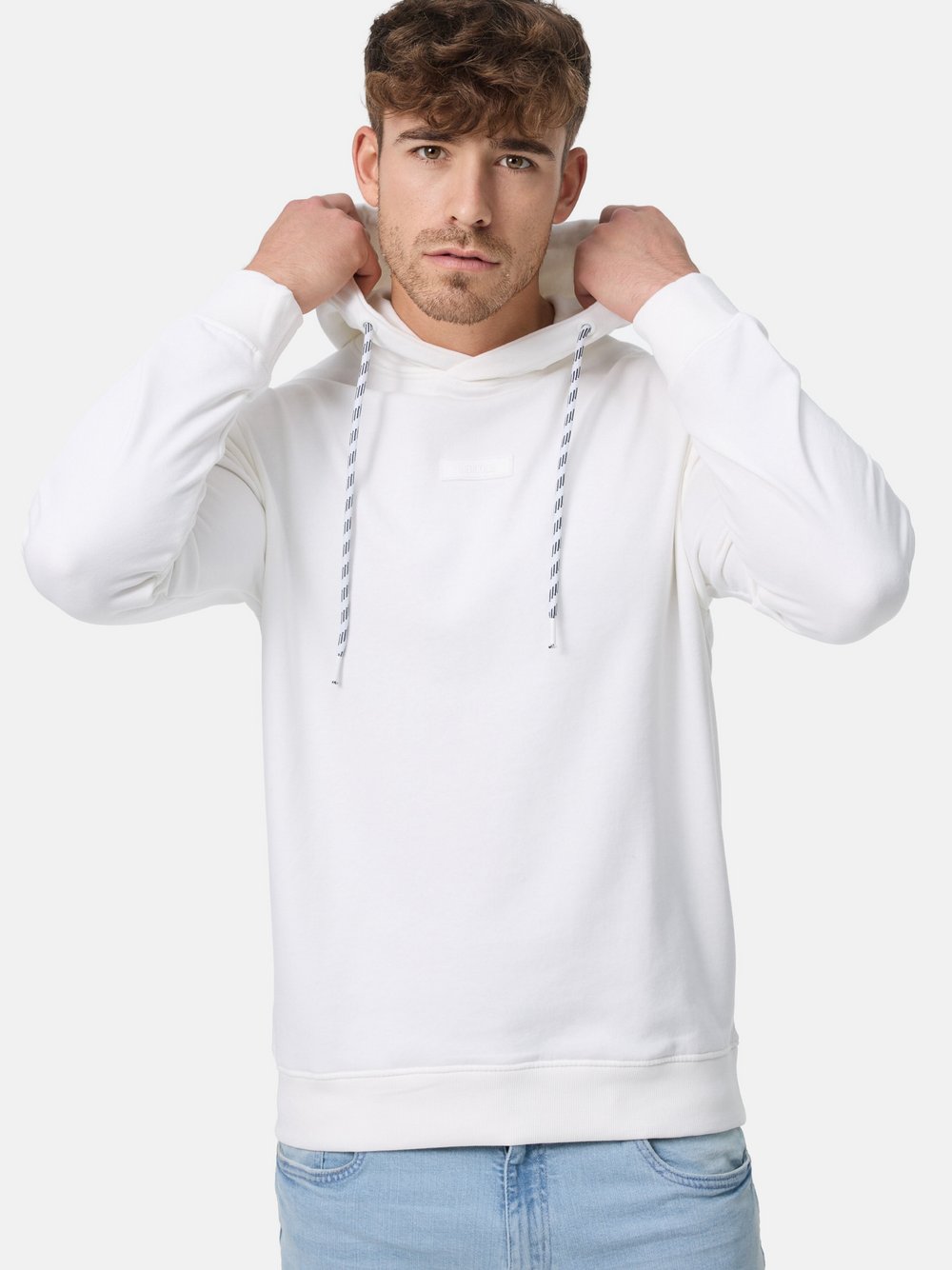 Indicode Kapuzenpullover Herren Baumwolle weiß, XXXL