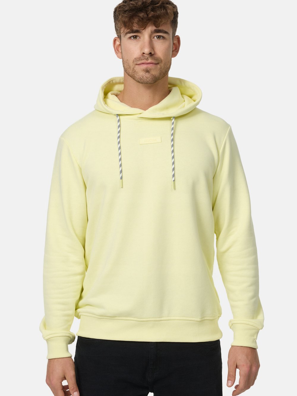 Indicode Kapuzenpullover Herren Baumwolle gelb, M