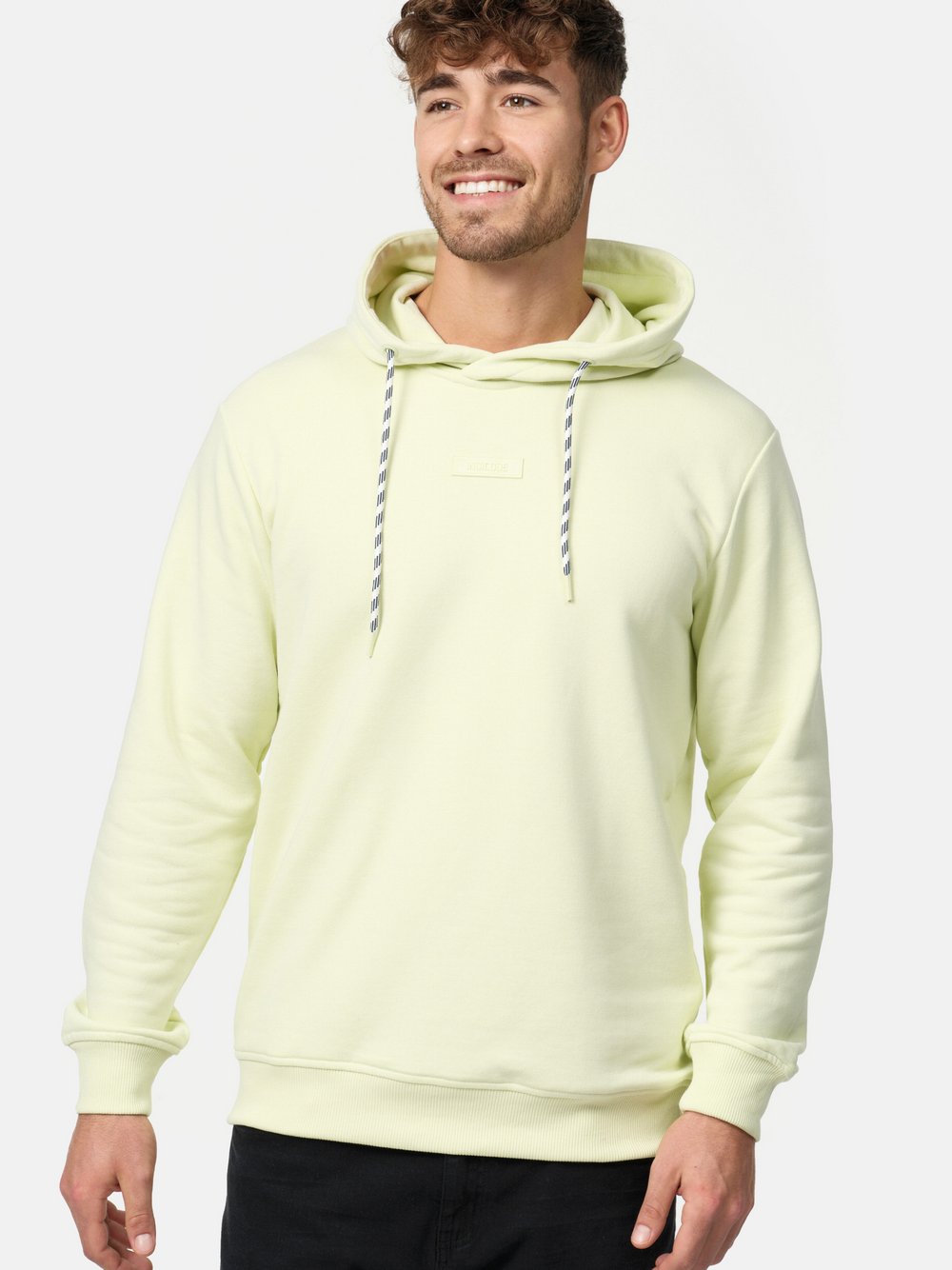 Indicode Kapuzenpullover Herren Baumwolle gelb, S