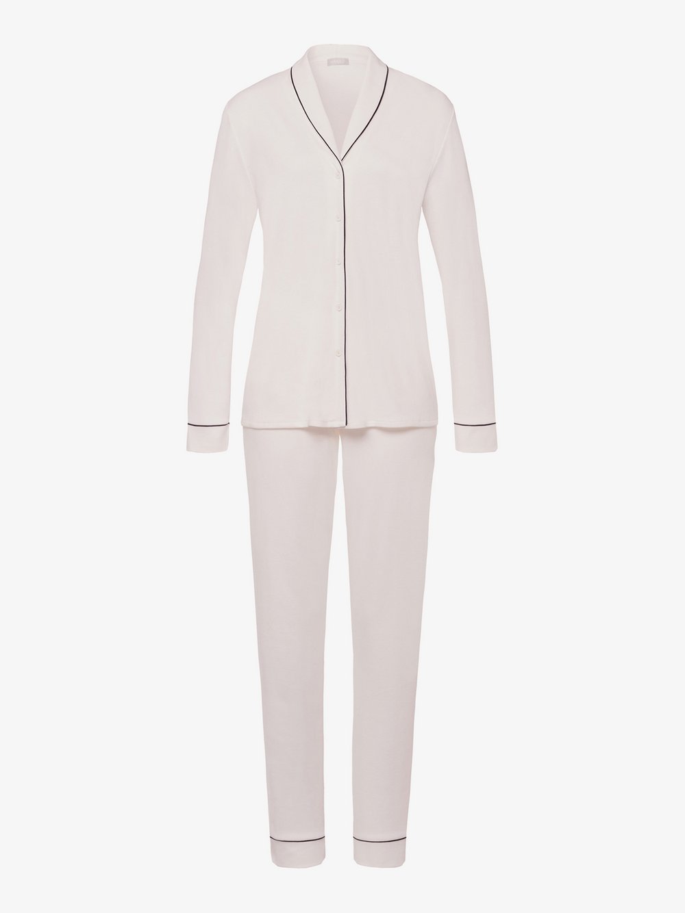 VAN GRAAF Hanro Damen Beige Langarm Pyjama Mehrfarbig, Mittel