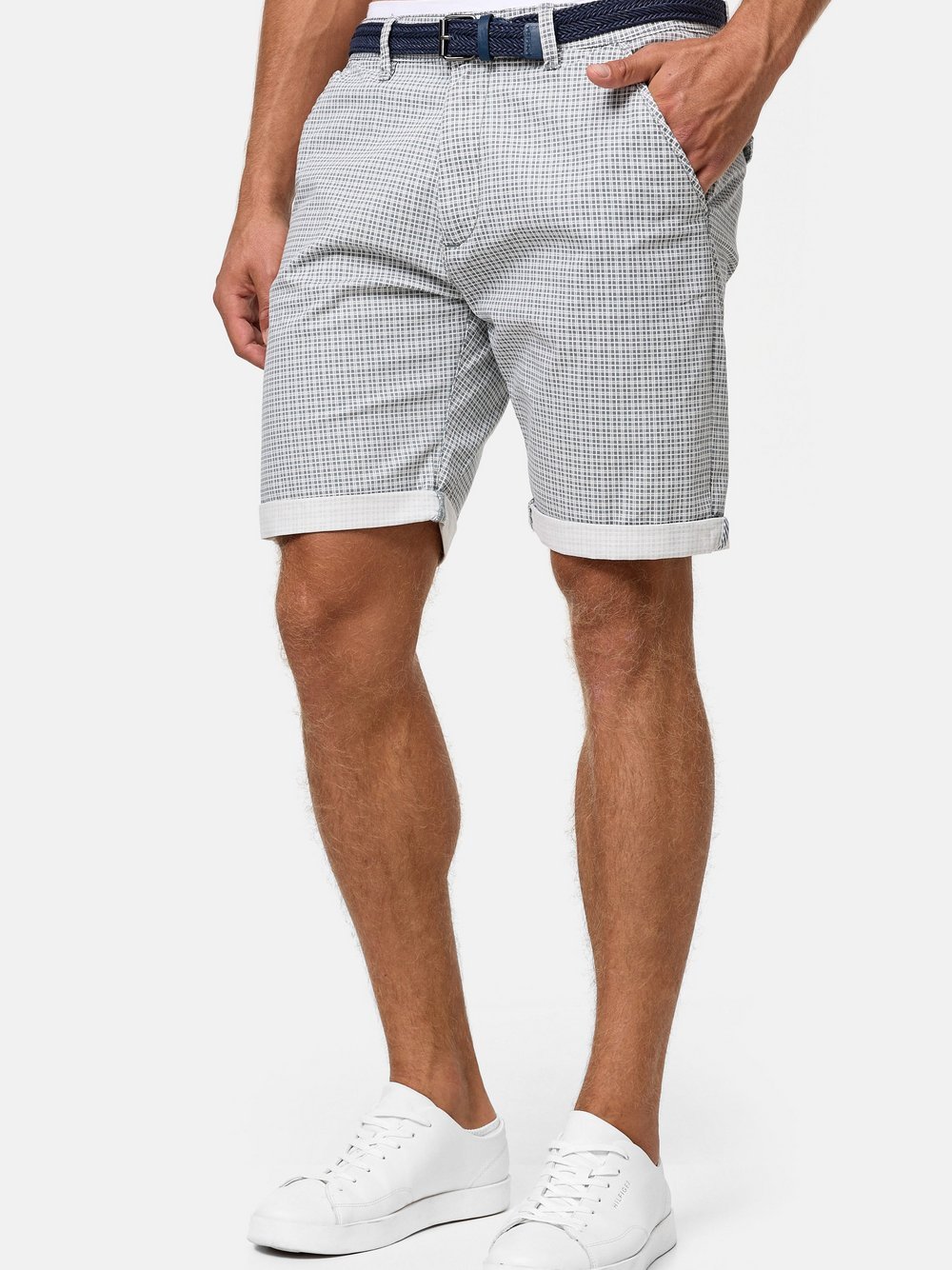 Indicode Shorts Chino Herren Baumwolle blau, M