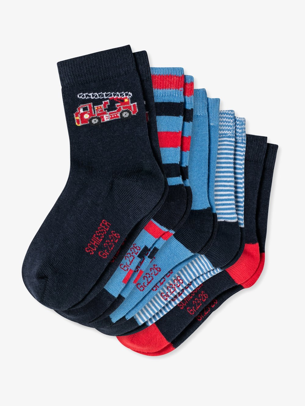 Schiesser Kindersocken  Kinder Jersey mehrfarbig bedruckt, 23-26