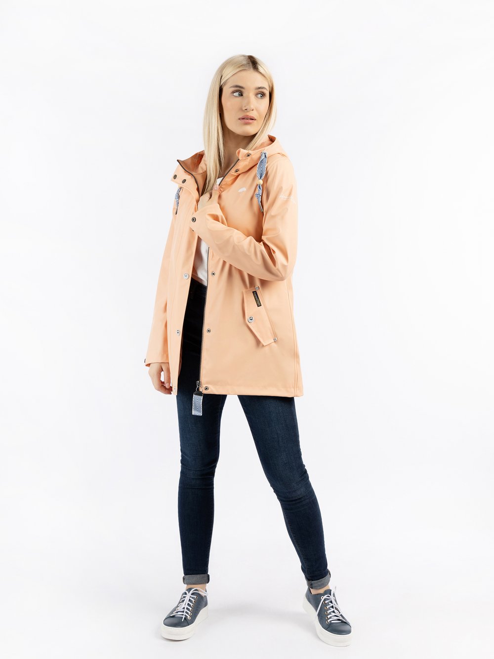 Schmuddelwedda Regenjacke Damen orange, L