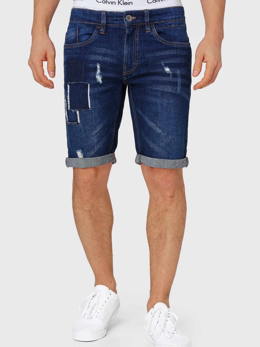 Indicode Shorts Jeans Herren Baumwolle blau, XL