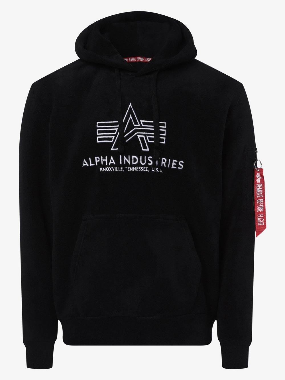 Alpha Industries - Męska bluza z kapturem, czarny