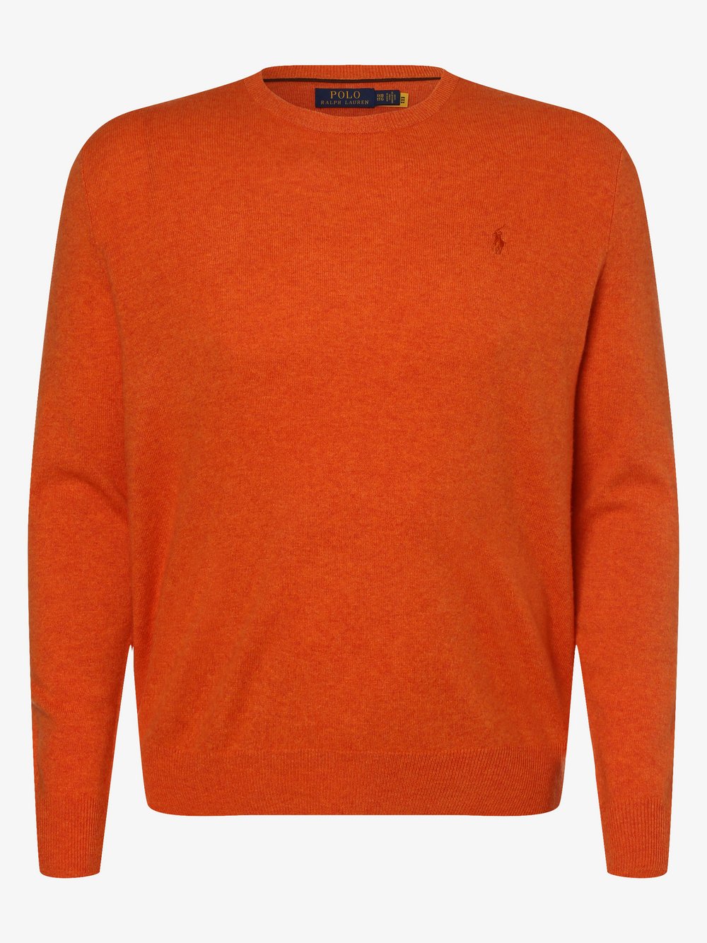 Polo Ralph Lauren - Sweter męski – duże rozmiary, pomarańczowy