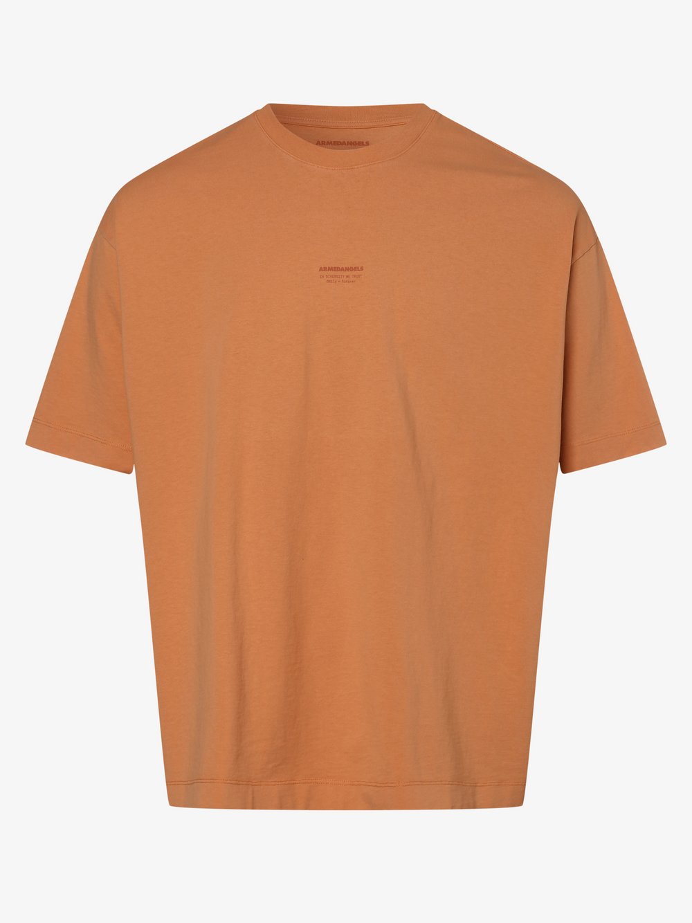 ARMEDANGELS - T-shirt męski – Mikaa, pomarańczowy