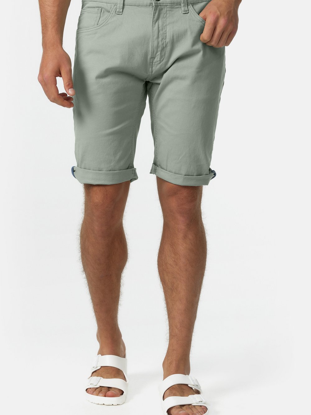 Indicode Shorts Jeans Herren Baumwolle grün, L