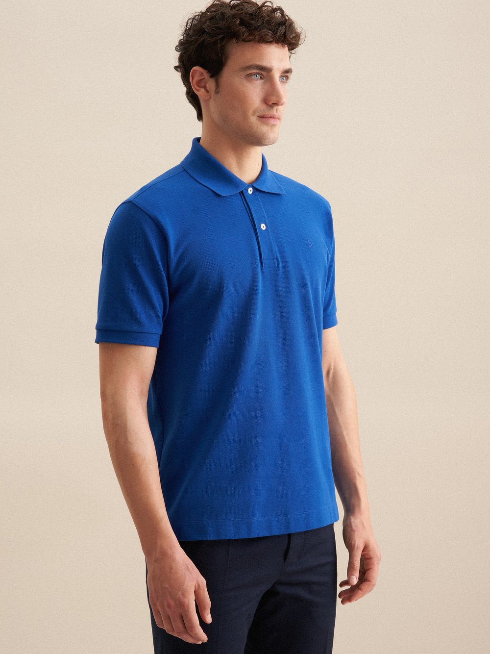 Thumbnail - Seidensticker Polo Herren Baumwolle blau, L