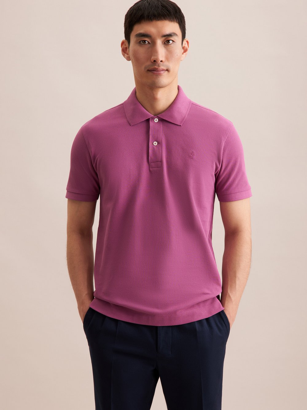 Thumbnail - Seidensticker Polo Herren Baumwolle lila, L