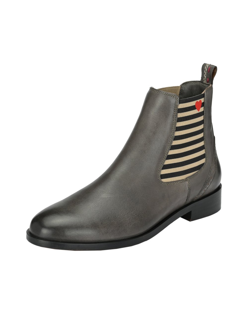 Crickit Chelsea-Boots Damen Leder grau, 42