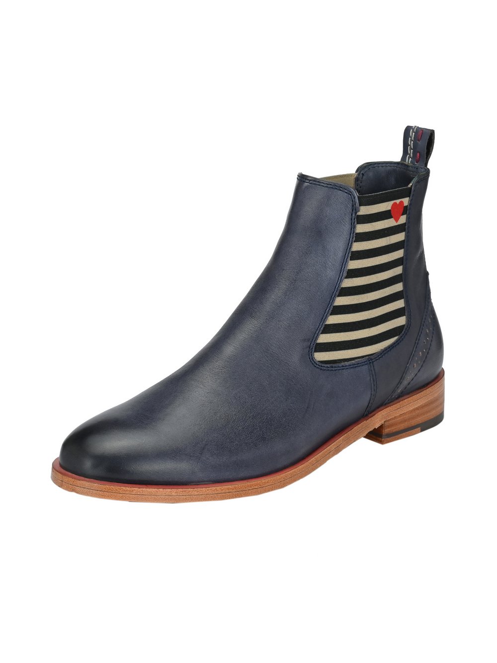 Crickit Chelsea-Boots Damen Leder blau, 41