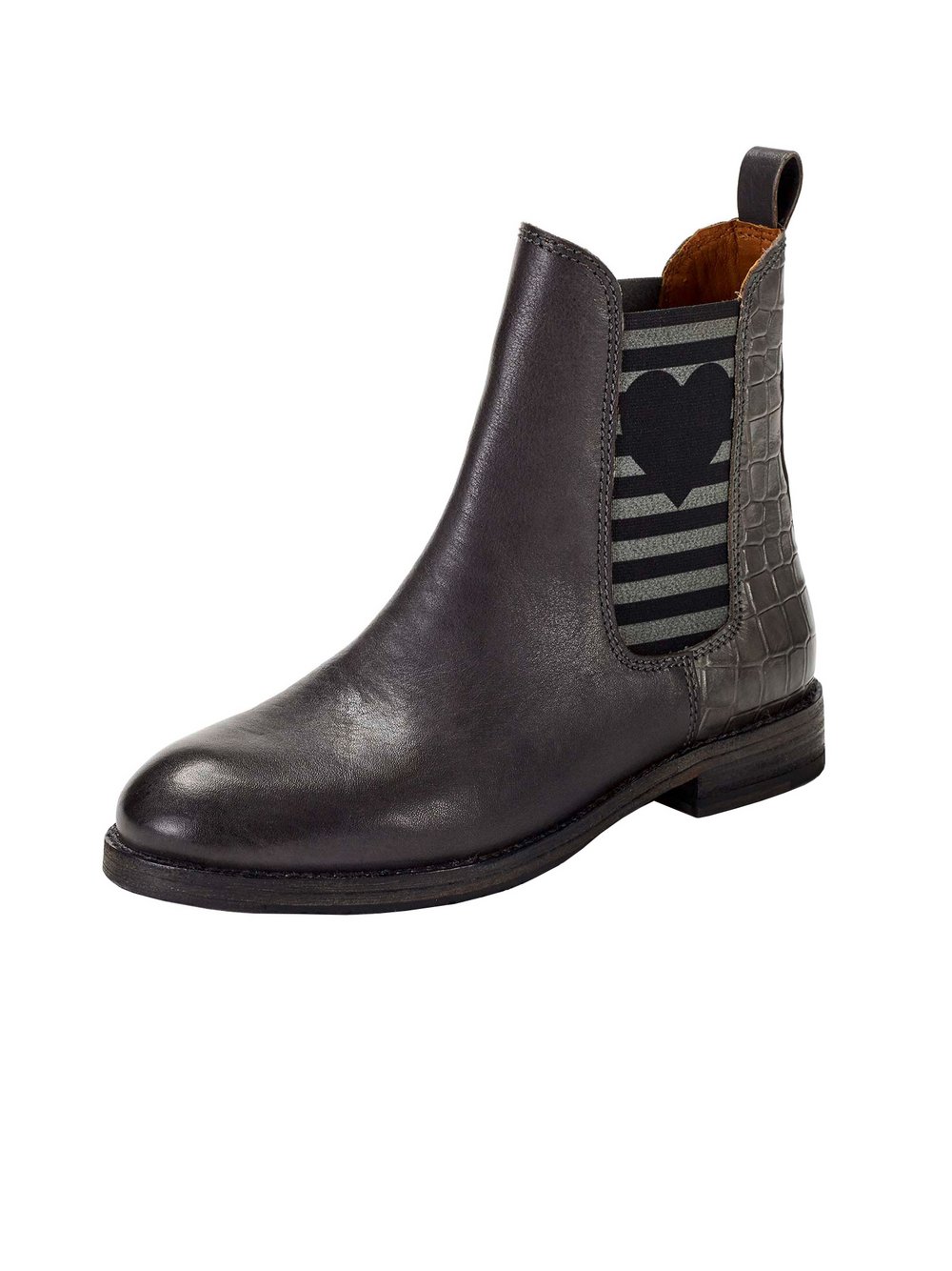 Crickit Chelsea-Boots Damen Leder grau, 38