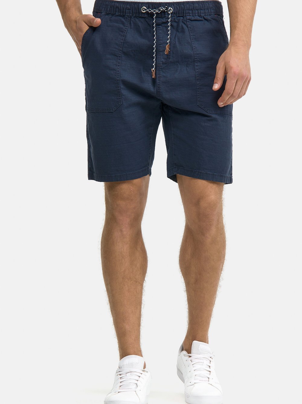 Indicode Shorts Chino Herren Baumwolle blau, M