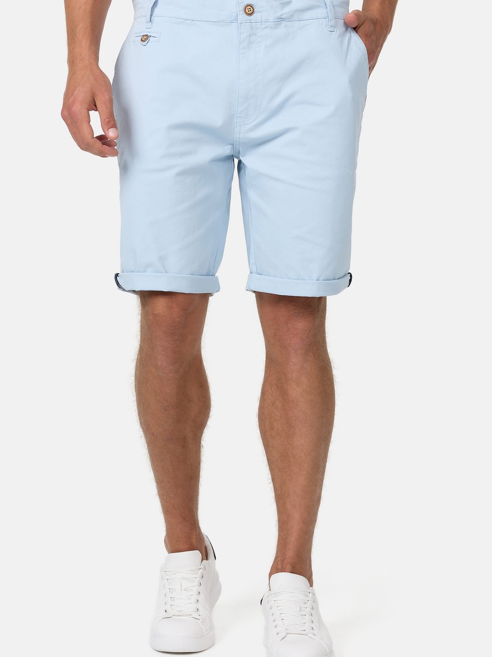 Indicode Shorts Chino Herren Baumwolle blau, XXXL