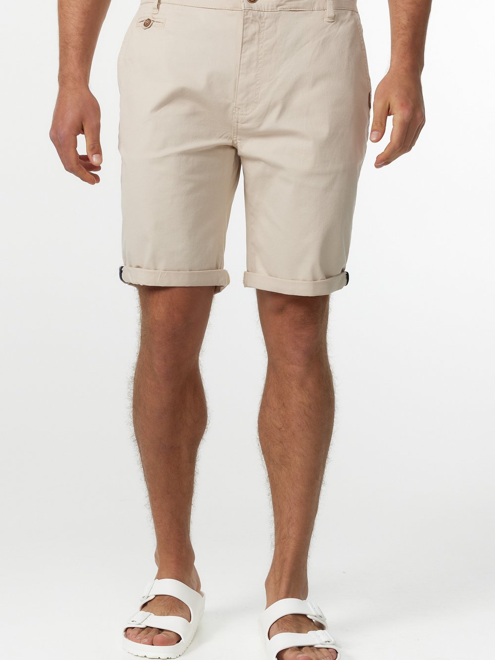 Indicode Shorts Chino Herren Baumwolle beige, XXXL