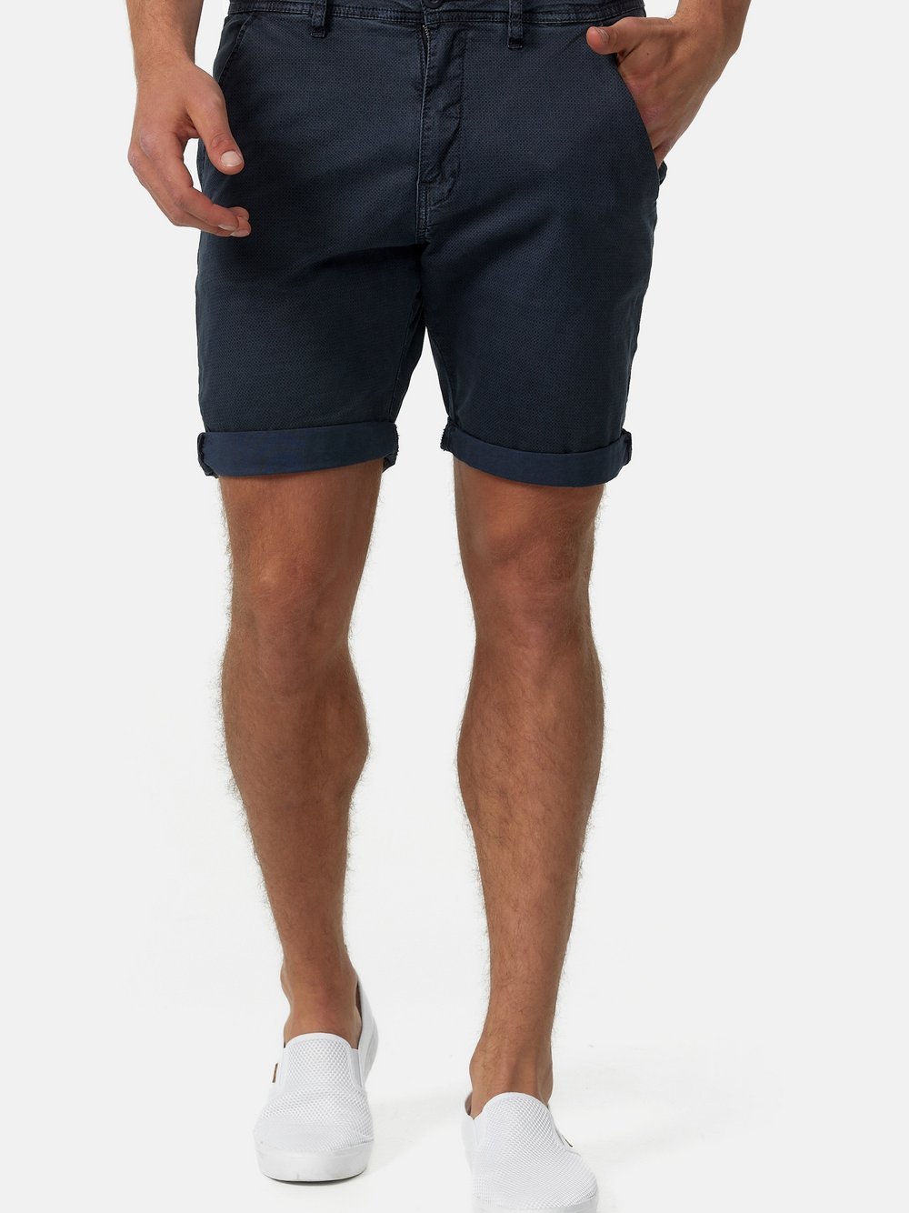 Indicode Shorts Chino Herren Baumwolle blau, L