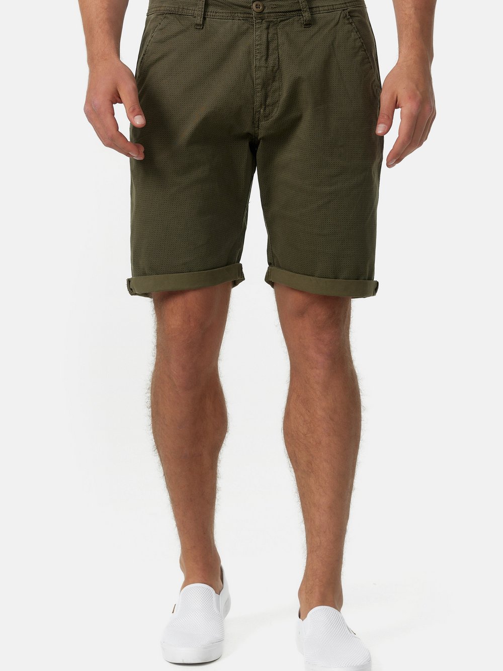 Indicode Shorts Chino Herren Baumwolle grün, S