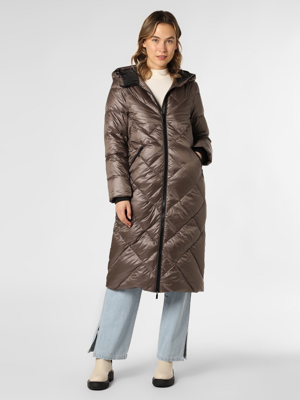 Esprit Collection - Płaszcz puchowy damski, beżowy