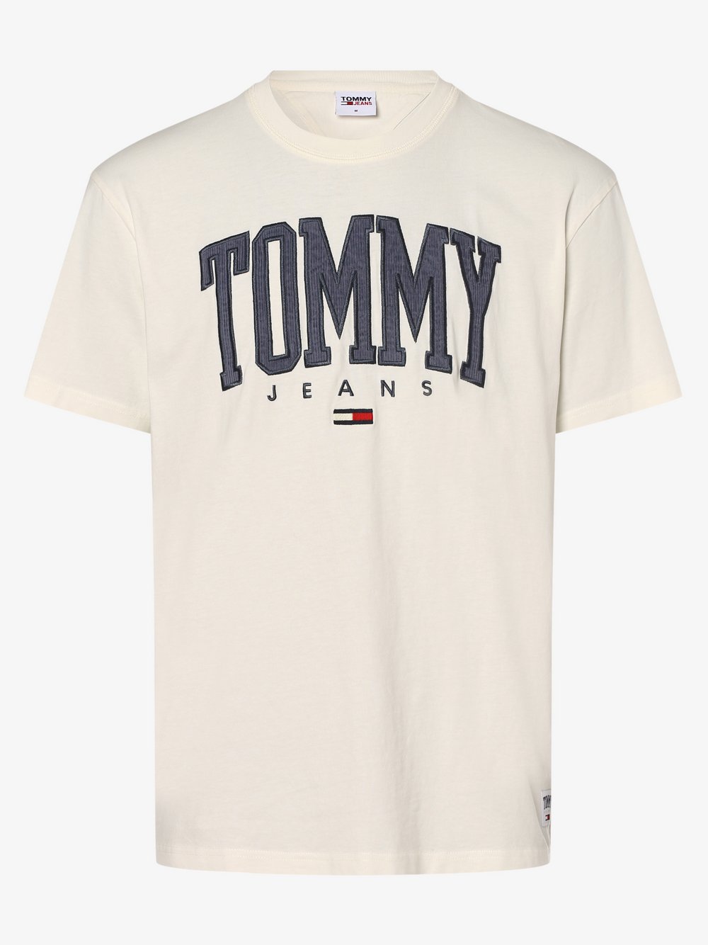 Tommy Jeans - T-shirt męski, beżowy