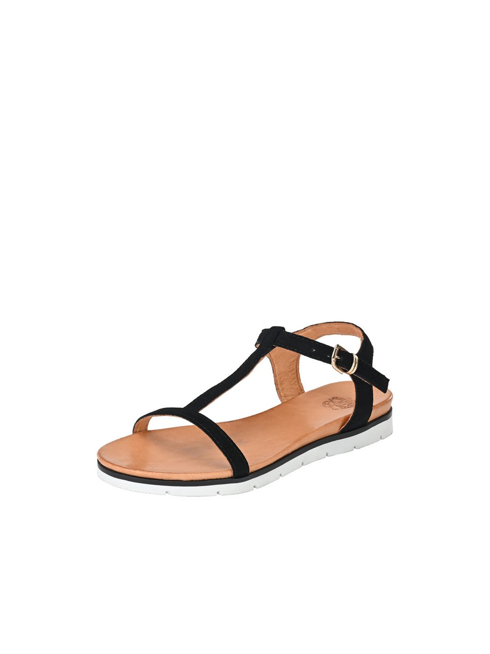 Apple of Eden Sandal Damen Leder schwarz, 42