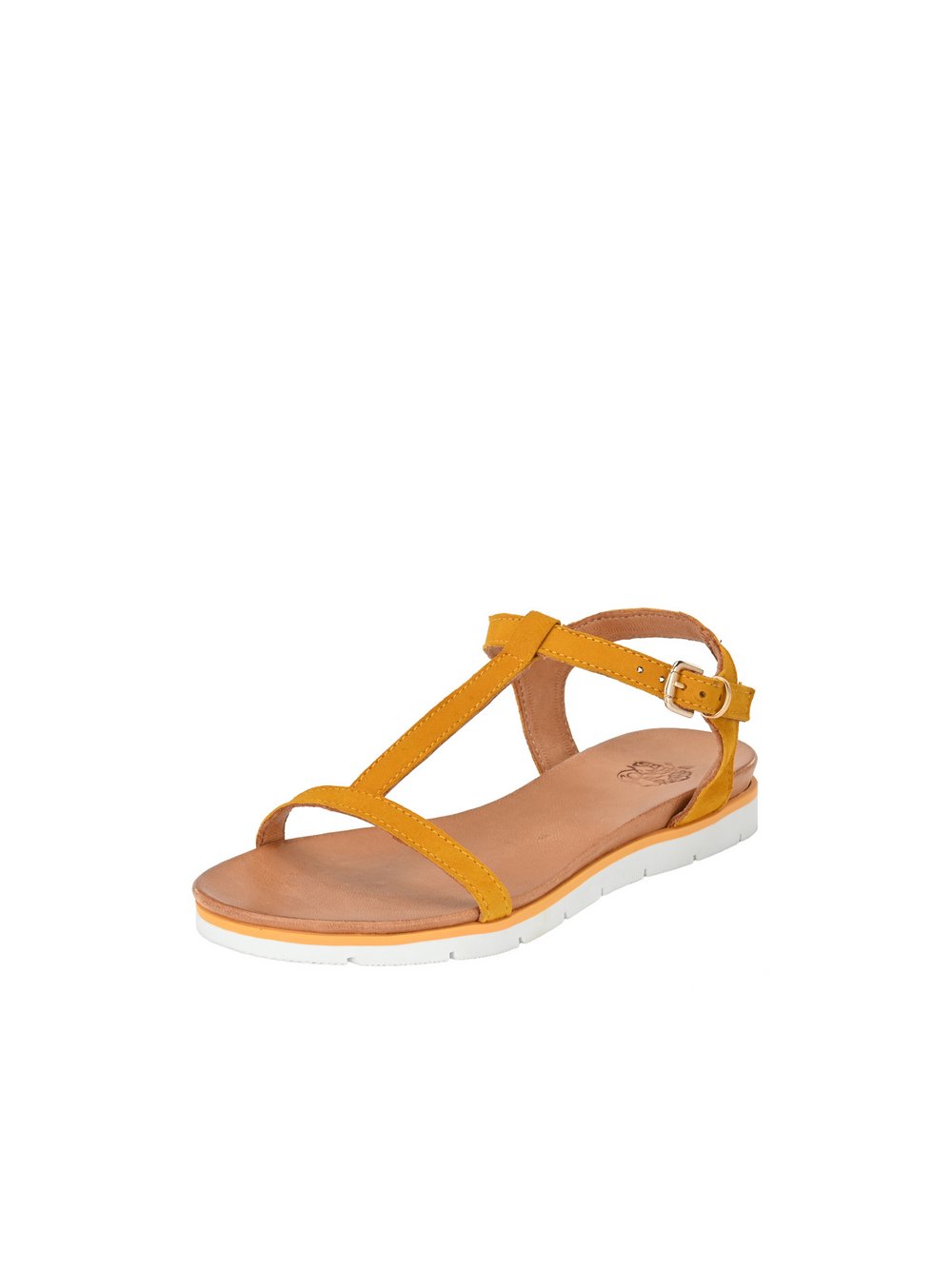 Apple of Eden Sandal Damen Leder gelb, 41