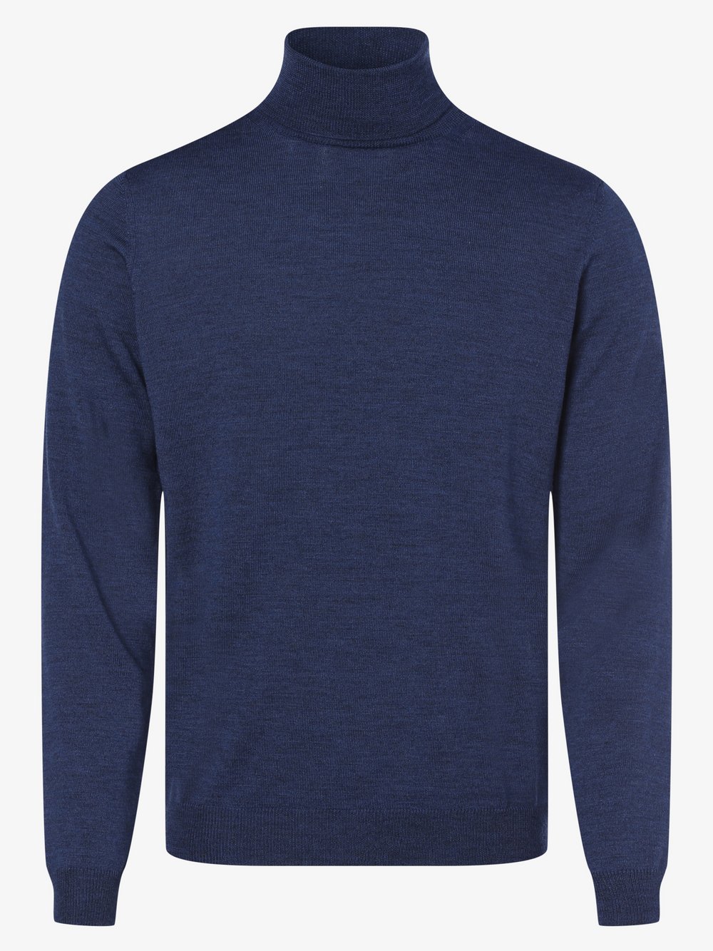 Finshley & Harding - Męski sweter z wełny merino, niebieski