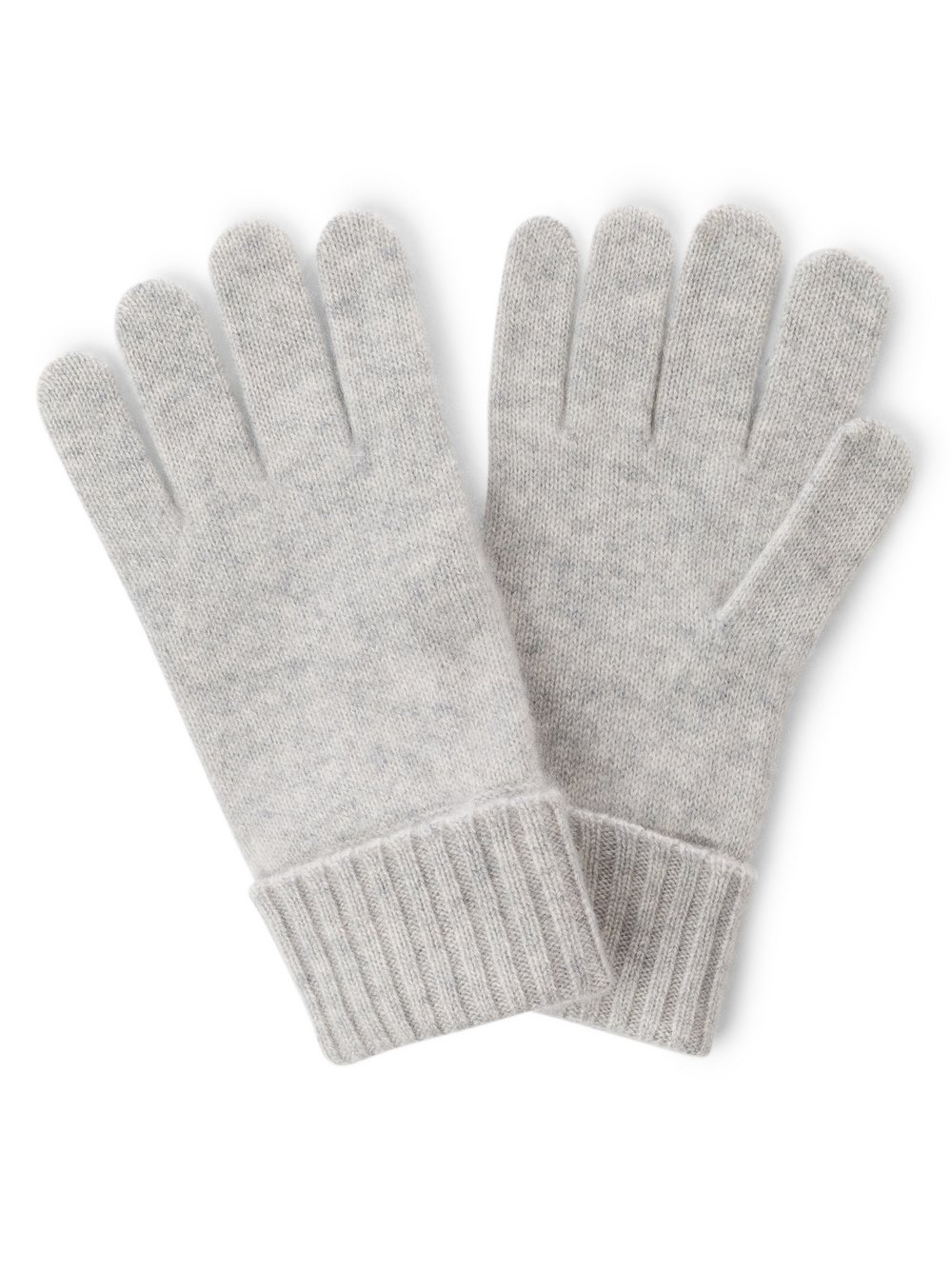 Marie Lund Pure Cashmere Handschuhe Damen silber, ONE SIZE