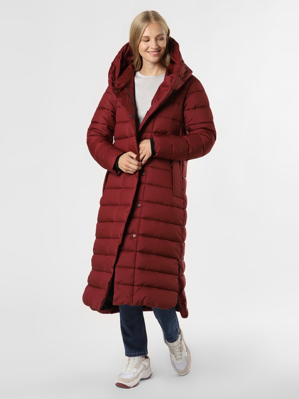 Didriksons - Damski płaszcz pikowany – Stella, czerwony